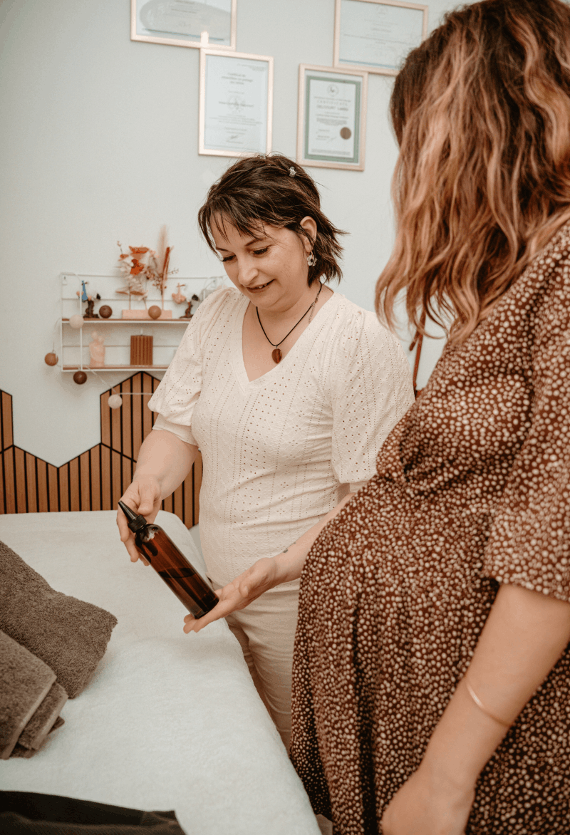 séance massage femme enceinte dans mon cocon près d'avignon dans le vaucluse 